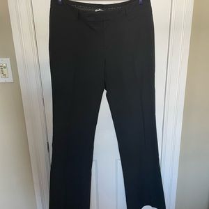 Straight wide leg black dress pants